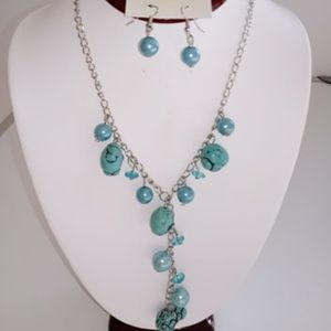 Handmade Fashion Jewelry: Necklace + Earrings